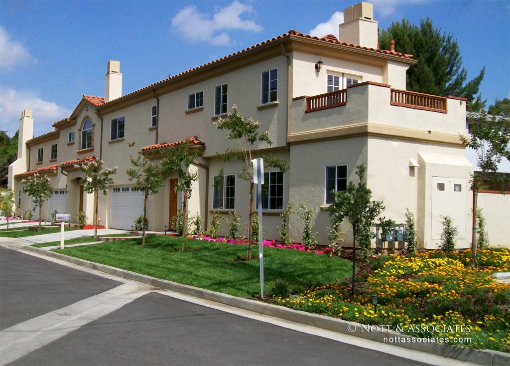 Three unit Spanish style condos Nott & Associates