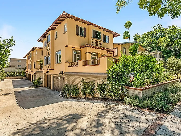 Three Spanish style condo units with private yards in south pasadena