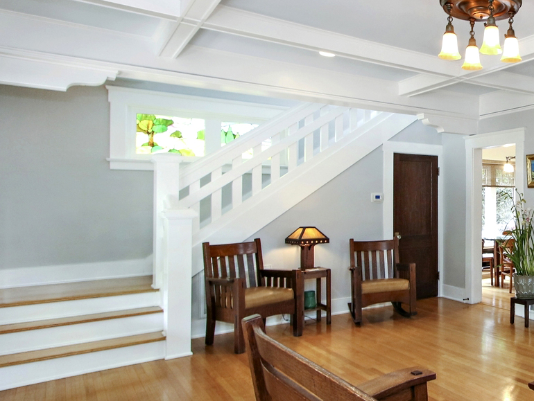 New custom stair and handrail to second floor