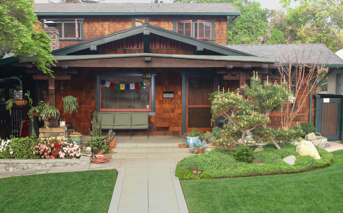 Craftsman home with Cedar shingles and custom woodwork.