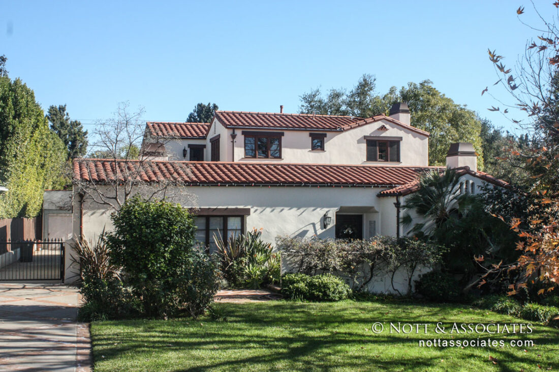 Second story addition to Spanish home in Pasadena