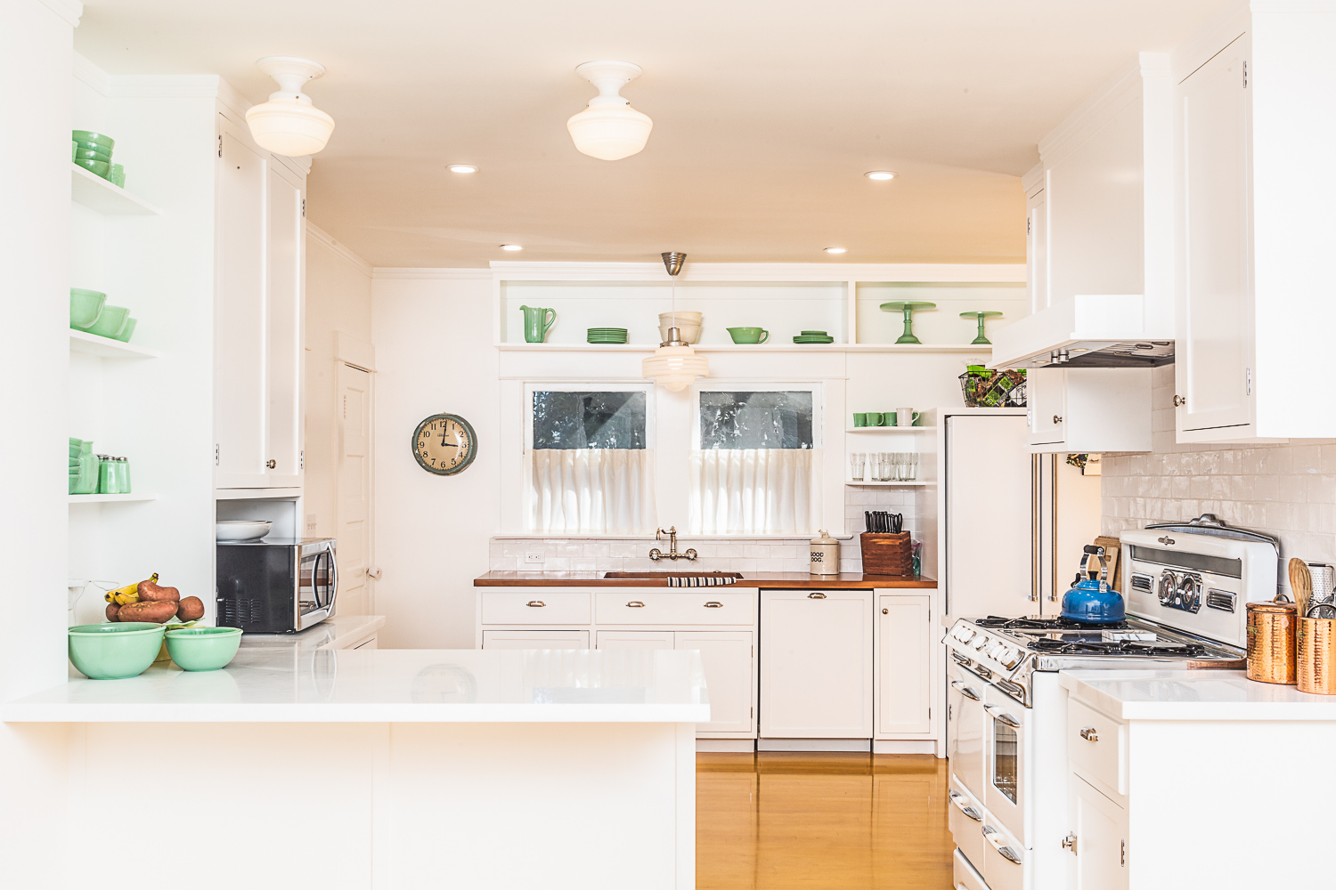 Kitchen Remodel Craftsman Peninsula in Historic Home