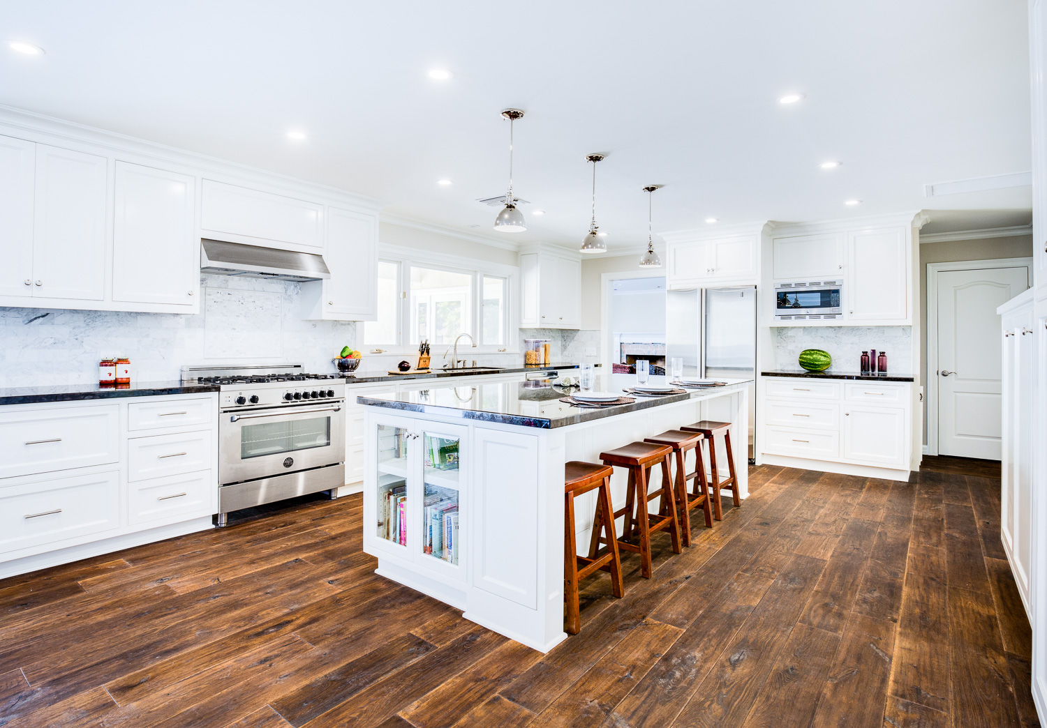 Colonial inspired open-air kitchen remodel in South Pasadena