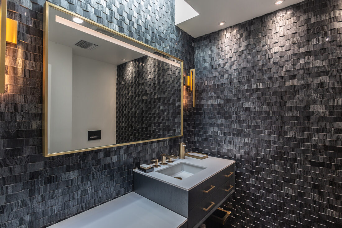 Modern tiled bathroom remodel